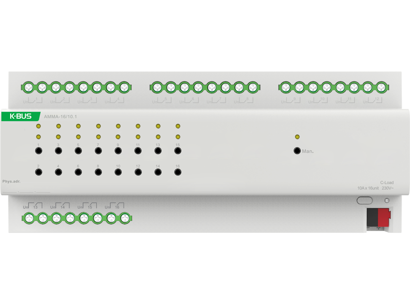 GVS-AMMA-16-10.1 VI-GVS AMMA-16/10.5 KNX AKTUATOR 16 IZL. - Slika 1
